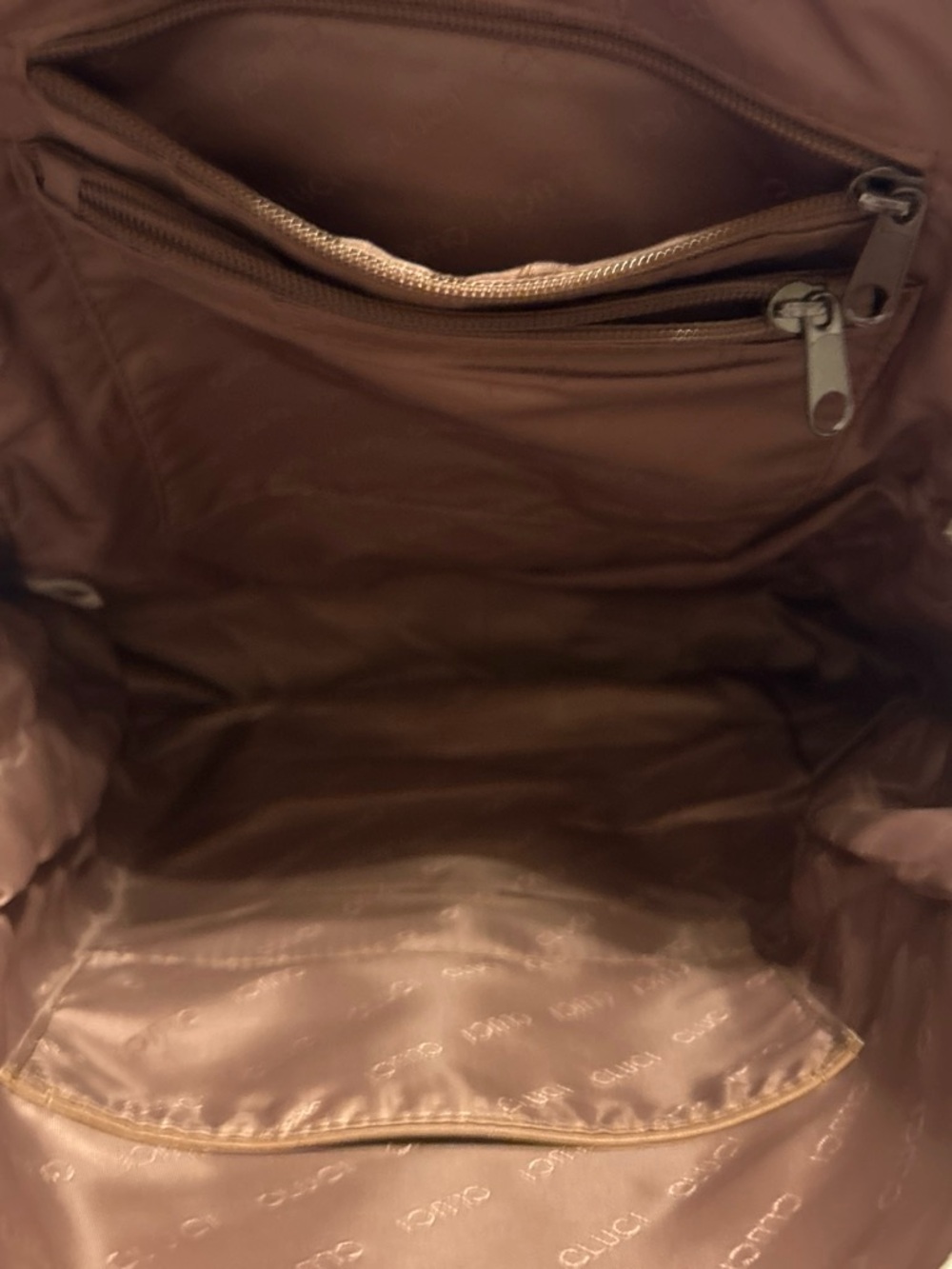 Floral Front-Pocket Cream Women’s Backpack - Picture 3 of 4